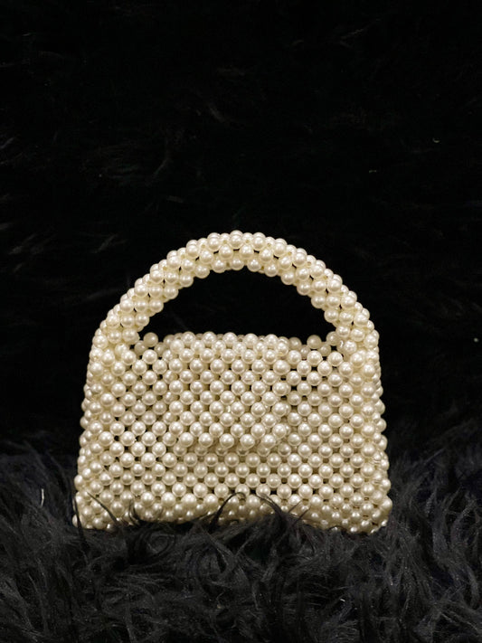 White Pearls Bag